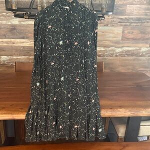 Tuckernuck Black Floral Long Sleeve Dress